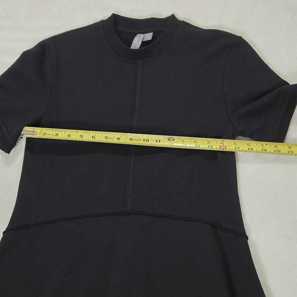 Anthopologie Sweaty Betty Revive T-Shirt Fit & Flare Athleisure Black Dress Sz 4 - Picture 12 of 14
